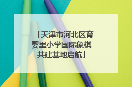 天津市河北区育婴里小学国际象棋共建基地启航