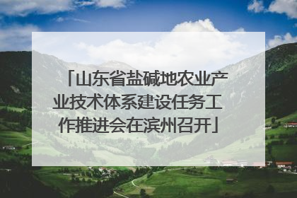 山东省盐碱地农业产业技术体系建设任务工作推进会在滨州召开