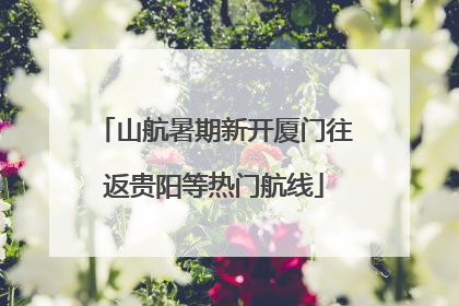 山航暑期新开厦门往返贵阳等热门航线