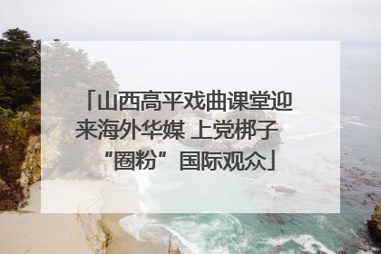 山西高平戏曲课堂迎来海外华媒 上党梆子“圈粉”国际观众