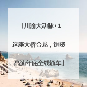 川渝大动脉+1 这座大桥合龙，铜资高速年底全线通车