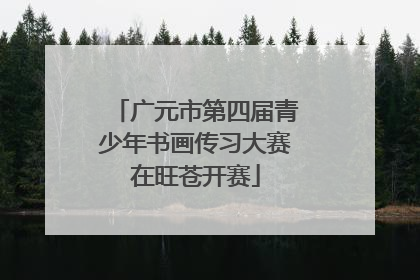 广元市第四届青少年书画传习大赛在旺苍开赛