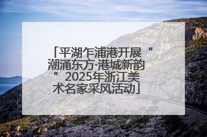 平湖乍浦港开展“潮涌东方·港城新韵”2025年浙江美术名家采风活动