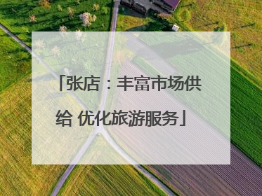 张店：丰富市场供给 优化旅游服务