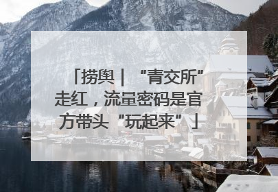 捞舆｜“青交所”走红，流量密码是官方带头“玩起来”