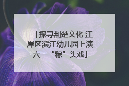 探寻荆楚文化 江岸区滨江幼儿园上演六一“粽”头戏