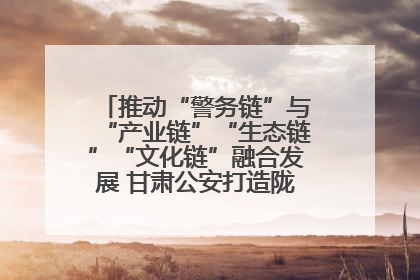 推动“警务链”与“产业链”“生态链”“文化链”融合发展 甘肃公安打造陇原旅游警务品牌