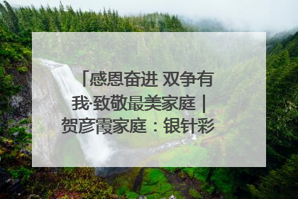 感恩奋进 双争有我·致敬最美家庭｜贺彦霞家庭：银针彩线绣出好日子