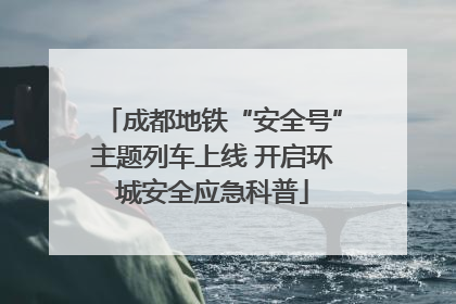 成都地铁“安全号”主题列车上线 开启环城安全应急科普