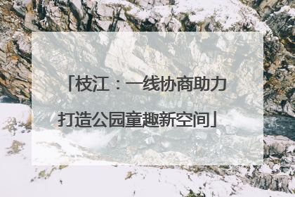 枝江：一线协商助力打造公园童趣新空间