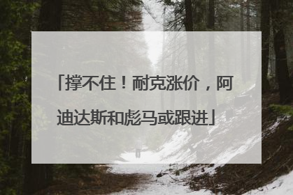 撑不住！耐克涨价，阿迪达斯和彪马或跟进