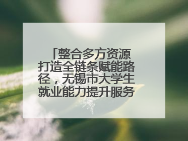 整合多方资源 打造全链条赋能路径，无锡市大学生就业能力提升服务季收官