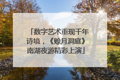 数字艺术重现千年诗境，《赊月洞庭》南湖夜游精彩上演