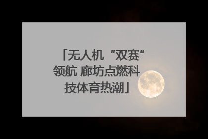 无人机“双赛”领航 廊坊点燃科技体育热潮