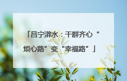 昌宁漭水：干群齐心“烦心路”变“幸福路”
