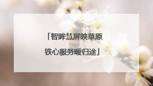 智眸慧屏映草原 铁心服务暖归途