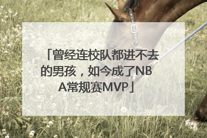 曾经连校队都进不去的男孩，如今成了NBA常规赛MVP