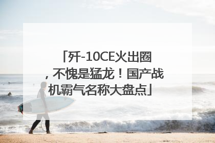 歼-10CE火出圈，不愧是猛龙！国产战机霸气名称大盘点