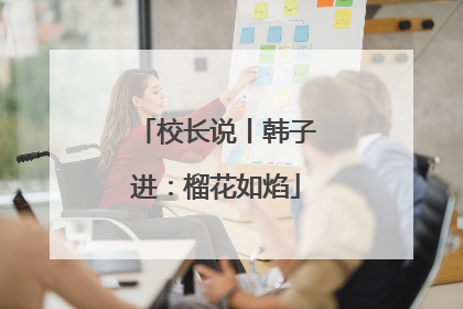 校长说丨韩子进：榴花如焰
