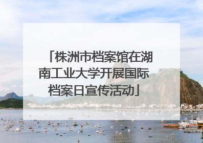 株洲市档案馆在湖南工业大学开展国际档案日宣传活动