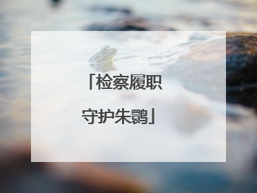 检察履职 守护朱鹮
