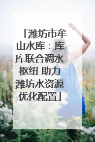 潍坊市牟山水库：库库联合调水枢纽 助力潍坊水资源优化配置