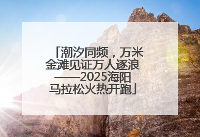 潮汐同频，万米金滩见证万人逐浪——2025海阳马拉松火热开跑