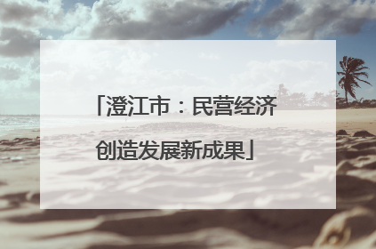 澄江市：民营经济创造发展新成果