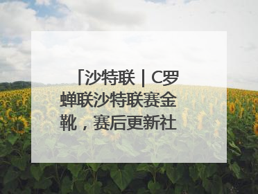 沙特联｜C罗蝉联沙特联赛金靴，赛后更新社媒暗示离队：这个章节结束了