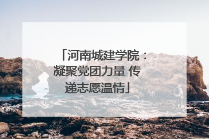 河南城建学院：凝聚党团力量 传递志愿温情