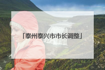 泰州泰兴市市长调整