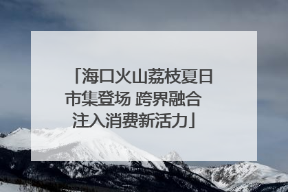 海口火山荔枝夏日市集登场 跨界融合注入消费新活力