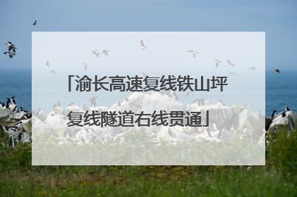 渝长高速复线铁山坪复线隧道右线贯通