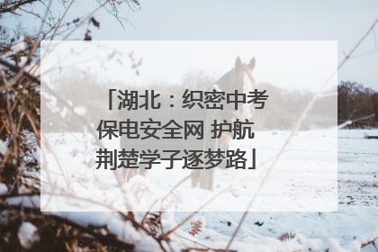 湖北：织密中考保电安全网 护航荆楚学子逐梦路