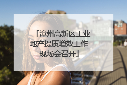 漳州高新区工业地产提质增效工作现场会召开