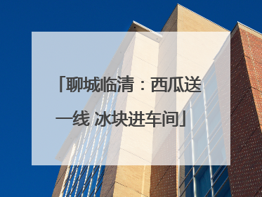 聊城临清：西瓜送一线 冰块进车间