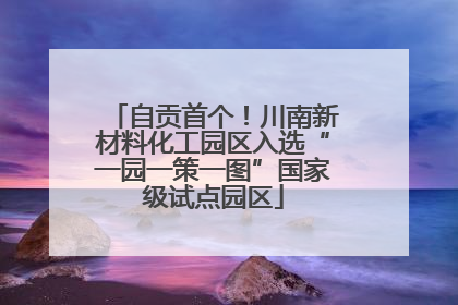 自贡首个！川南新材料化工园区入选“一园一策一图”国家级试点园区