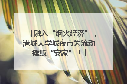 融入“烟火经济”，港城大学城夜市为流动摊贩“安家”！
