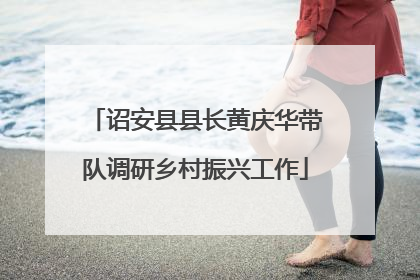 诏安县县长黄庆华带队调研乡村振兴工作