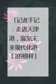 记者手记：走进天津港，窥见未来现代化港口的模样