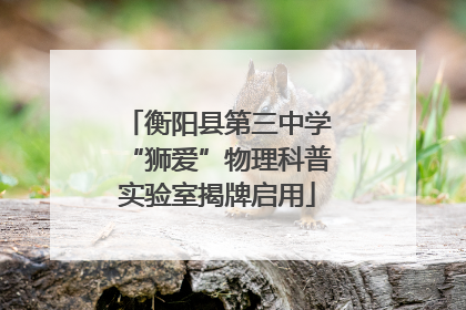 衡阳县第三中学“狮爱”物理科普实验室揭牌启用