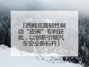 西姆克高韧性制动“皮碗”专利获批，以创新引领汽车安全新标杆