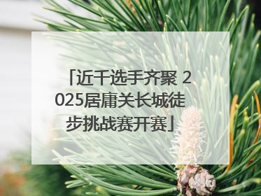 近千选手齐聚 2025居庸关长城徒步挑战赛开赛