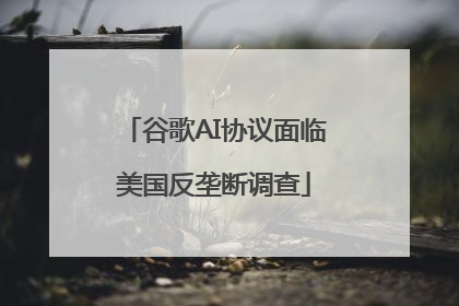 谷歌AI协议面临美国反垄断调查
