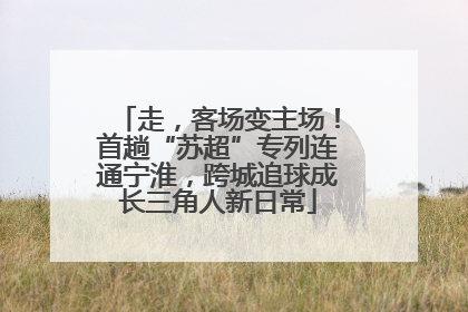 走，客场变主场！首趟“苏超”专列连通宁淮，跨城追球成长三角人新日常