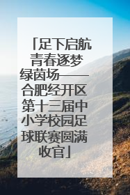 足下启航 青春逐梦绿茵场——合肥经开区第十三届中小学校园足球联赛圆满收官