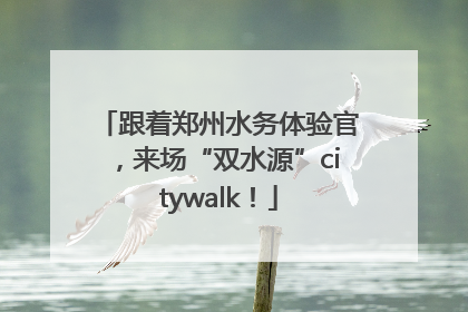 跟着郑州水务体验官，来场“双水源”citywalk！