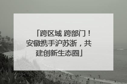 跨区域 跨部门！安徽携手沪苏浙，共建创新生态圈