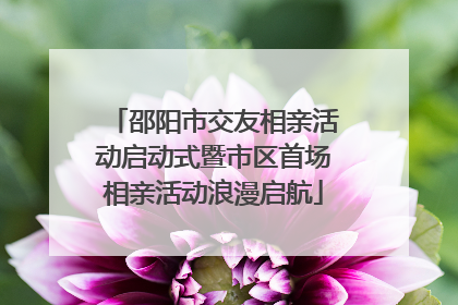 邵阳市交友相亲活动启动式暨市区首场相亲活动浪漫启航
