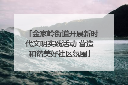 金家岭街道开展新时代文明实践活动 营造和谐美好社区氛围